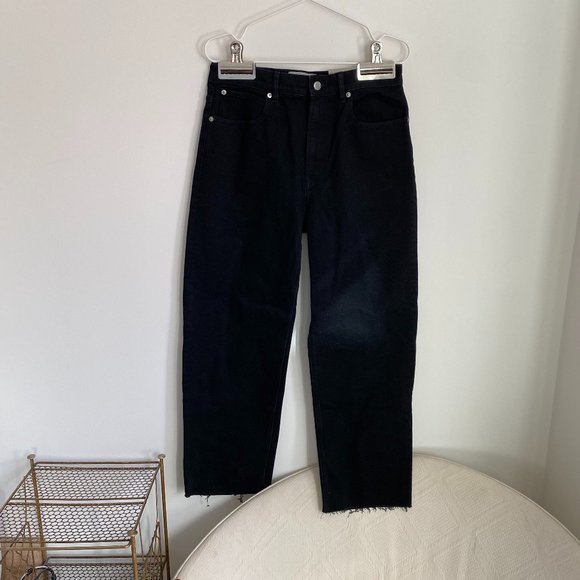 NWT Everlane The Way High Rise Straight Leg Jean in Coal Size 28 - Picture 2 of 6